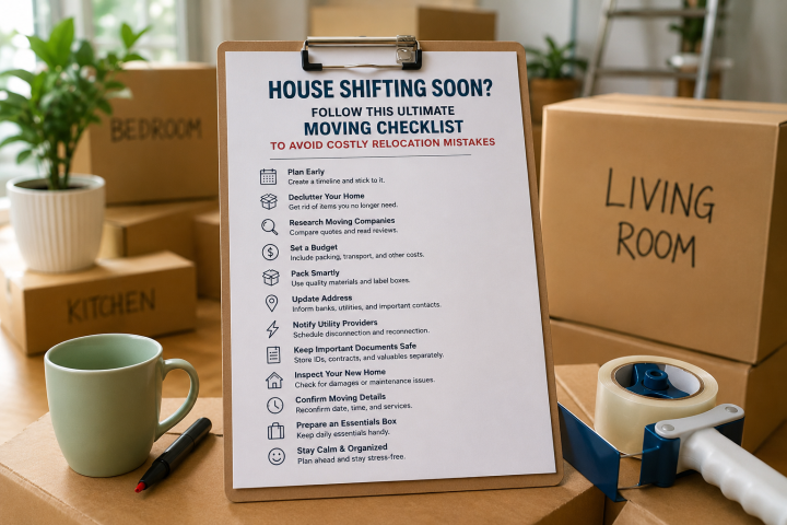 Complete Household Shifting Checklist for Jaipur Families